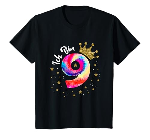 9 Geburtstag Mädchen Outfit Ich Bin Schon 9 Geburtstag Shirt T-Shirt von Geburtstag Shirt Co.