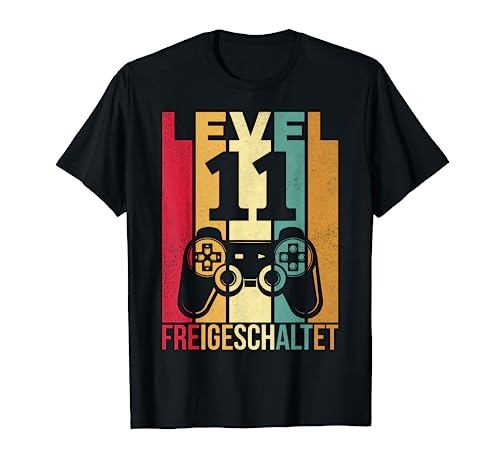 Level 11 Geburtstag Junge Jungen Lustig 2010 11er Geburtstag T-Shirt von Geburtstag Shirt Co.