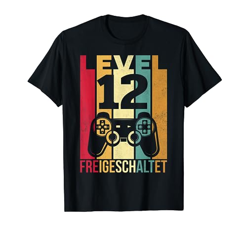 Level 12 Geburtstag Junge Jungen Lustig 2011 12er Geburtstag T-Shirt von Geburtstag Shirt Co.