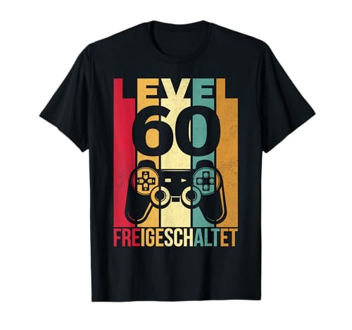 Level 60 Geburtstag Mann Herren Lustig 1961 60er Geburtstag T-Shirt von Geburtstag Shirt Co.