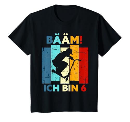 Kinder Bääm! Ich bin 6 Geburtstag Sechs Jahre Junge Mädchen 6. T-Shirt von Geburtstag Sprüche & Geschenke