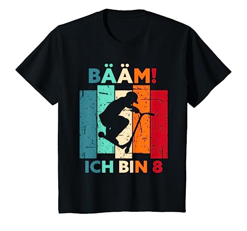 Kinder Bääm! Ich bin 8 Geburtstag Acht Jahre Junge Mädchen 8. T-Shirt von Geburtstag Sprüche & Geschenke