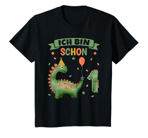 1 Geburtstag Junge Mädchen 1 Jahr alt Dinosaurier Dino T-Shirt von Geburtstag T-Shirt Geschenke für Jungen & Mädchen