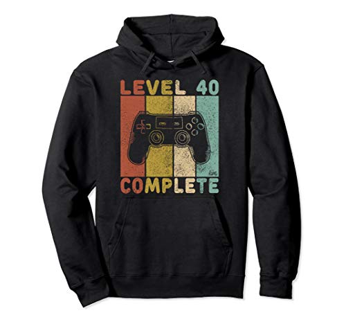 40. Geburtstag Männer Shirt Gamer TShirt Level 40 Complete Pullover Hoodie von Geburtstag T-Shirts Kinder & Erwachsene by KaMi