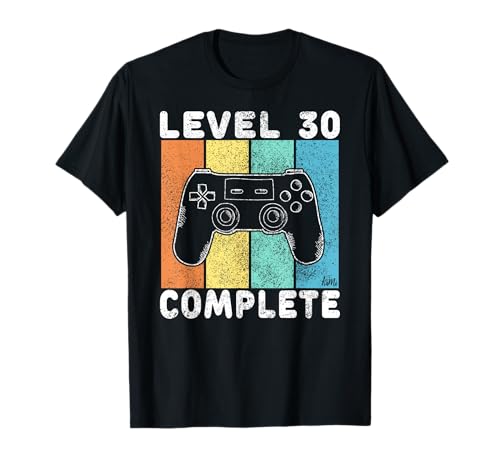 30. Geburtstag Männer Gamer Level 30 Complete 30 Jahre T-Shirt von Geburtstag T-Shirts Kinder & Erwachsene by KaMi