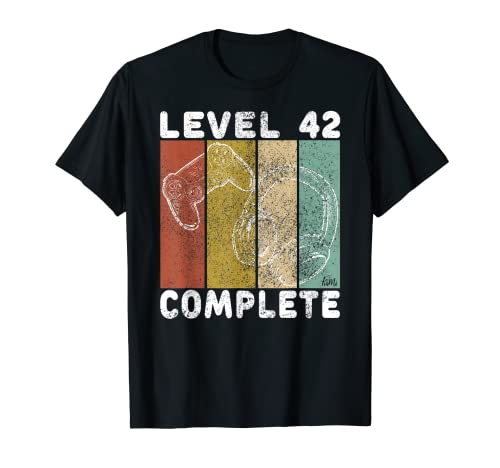 Herren Level 42 Complete Shirt Gamer TShirt 42. Geburtstag Männer T-Shirt von Geburtstag T-Shirts Kinder & Erwachsene by KaMi
