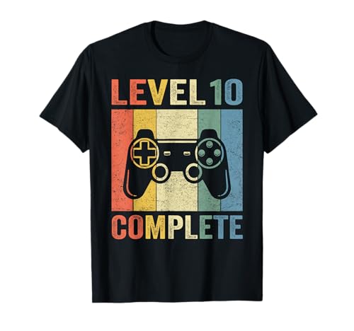 10. Geburtstag Jungen Gamer Level 10 Complete 10 Jahre T-Shirt von Geburtstag T-Shirts Kinder & Herren