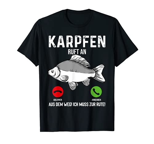 Herren Karpfen Angeln I Lustiger Spruch Angler Papa Karpfenangeln T-Shirt Herren Karpfen Angeln I Lustiger Spruch Angler Papa Karpfenangeln T-Shirt von Geburtstag Vatertag Geschenk für Karpfenangler Opa