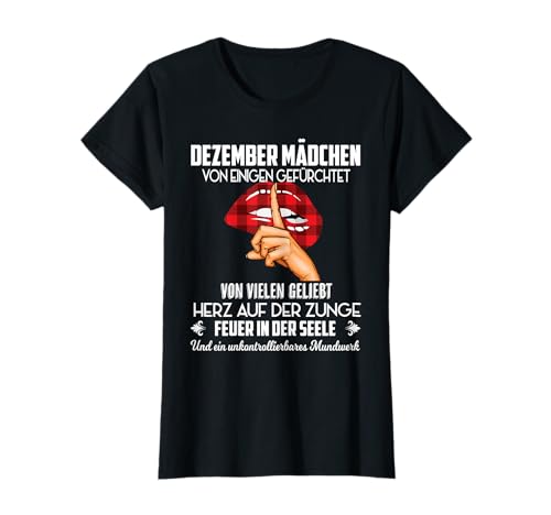 Geburtstag Dezember Mädchen Damen Weihnachten T-Shirt Geburtstag Dezember Mädchen Damen Weihnachten T-Shirt von Geburtstag Winter Frauen Geschenke
