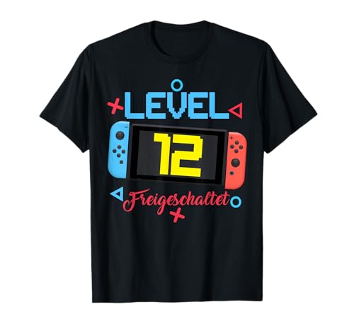 12th Birthday Gifts Boy Level 12 Freigeschaltet 2012 Gift T-Shirt 12th Birthday Gifts Boy Level 12 Freigeschaltet 2012 Gift T-Shirt von Geburtstag für Jungen und Mädchen
