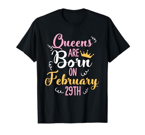 29. Februar Geburtstag Schaltjahr für Frauen und Mädchen T-Shirt von Geburtstag im Schaltjahr 29. Februar Geschenke