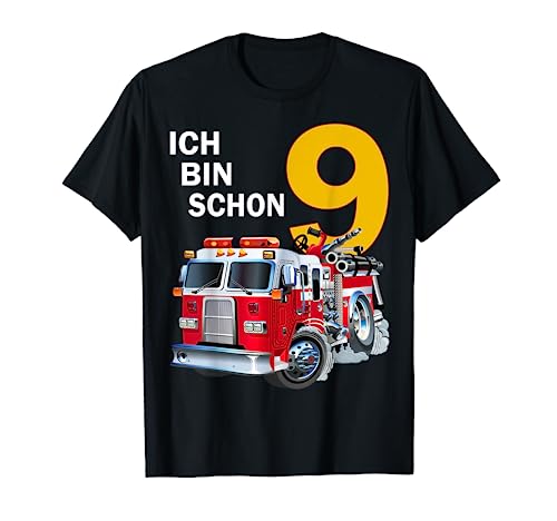 9th Birthday Boy Gift Idea Outfit Ich Bin Schon 9 T-Shirt von Geburtstag shirts für Jungen und Mädchen