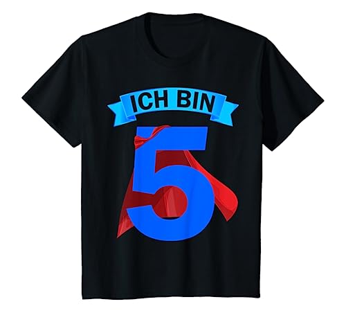 Kinder 5th Birthday Boy Gifts Idea Outfit Ich Bin Schon 5 T-Shirt von Geburtstag shirts für Jungen und Mädchen