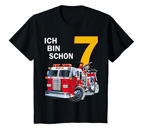 Kinder 7th Birthday Boy Gift Idea Outfit Ich Bin Schon 7 T-Shirt von Geburtstag shirts für Jungen und Mädchen