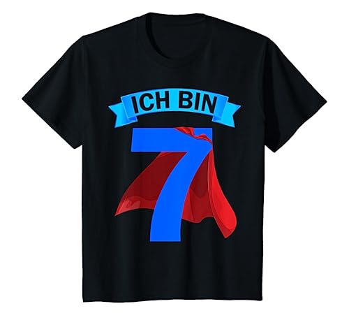 Kinder 7th Birthday Boy Gifts Idea Outfit Ich Bin Schon 7 T-Shirt von Geburtstag shirts für Jungen und Mädchen