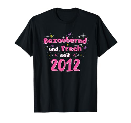 Mädchen Bezaubernd und Frech seit 2012 cooler 12. Geburtstag T-Shirt Mädchen Bezaubernd und Frech seit 2012 cooler 12. Geburtstag T-Shirt von Geburtstag witzige Geschenkideen zum Jahrestag