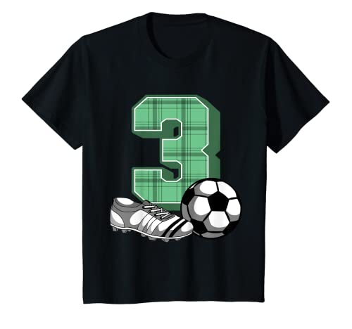 Kinder 3. Geburtstag Fussball Junge 3 Jahre Fußballer Geschenk T-Shirt Kinder 3. Geburtstag Fussball Junge 3 Jahre Fußballer Geschenk T-Shirt von Geburtstags Fussball Design für Jungen & Mädchen