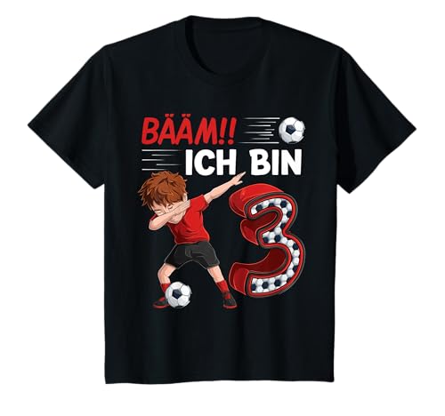 Kinder 3. geburtstag junge Fussball 3 Jahre Fußballer Geschenk T-Shirt Kinder 3. geburtstag junge Fussball 3 Jahre Fußballer Geschenk T-Shirt von Geburtstags Fussball Kinder Design für Jungen