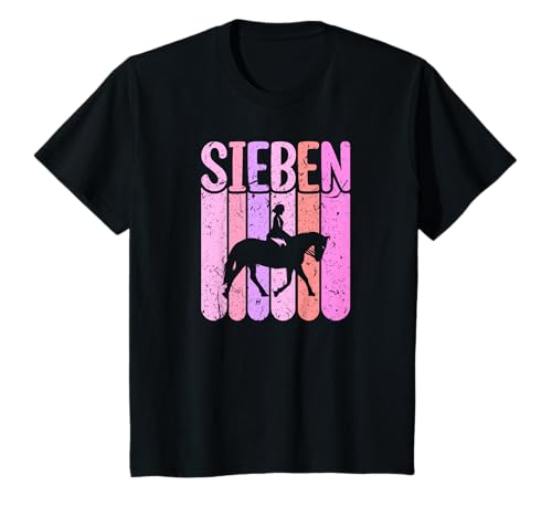 Pferde Geburtstag 7 Jahre Mädchen Reiten T-Shirt Pferde Geburtstag 7 Jahre Mädchen Reiten T-Shirt von Geburtstags Geschenke für Kinder Pferde