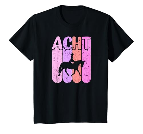 Pferde Geburtstag 8 Jahre Mädchen Reiten T-Shirt von Geburtstags Geschenke für Kinder Pferde