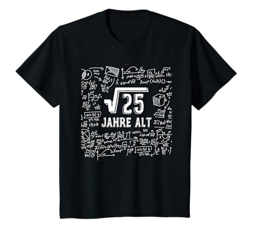 Kinder 5 Jahre Kindergeburtstag Mathematik Wurzel 5. Geburtstag T-Shirt von Geburtstags Kinder Design für Jungen & Mädchen
