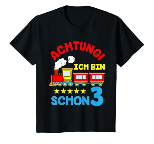 Eisenbahn Zug | Kinder 3. Geburtstag 3 Jahre Mädchen Junge T-Shirt Eisenbahn Zug | Kinder 3. Geburtstag 3 Jahre Mädchen Junge T-Shirt von Geburtstags Kinder Geschenk für Mädchen & Junge