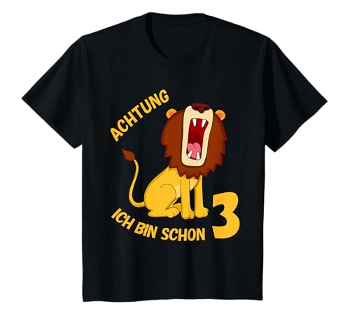 Kinder Kinder 3. Geburtstag Ich bin 3 Jahre Löwe Mädchen Junge T-Shirt Kinder Kinder 3. Geburtstag Ich bin 3 Jahre Löwe Mädchen Junge T-Shirt von Geburtstags Kinder Geschenk für Mädchen & Junge