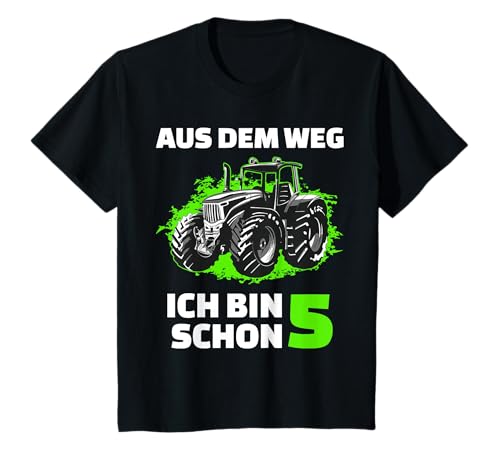 Traktor Trecker Kinder 5. Geburtstag 5 Jahre Mädchen Junge T-Shirt Traktor Trecker Kinder 5. Geburtstag 5 Jahre Mädchen Junge T-Shirt von Geburtstags Kinder Geschenk für Mädchen & Junge