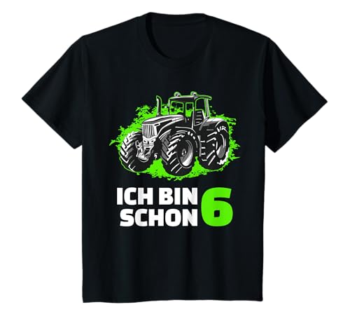 Traktor Trecker Kinder 6. Geburtstag 6 Jahre Mädchen Junge T-Shirt Traktor Trecker Kinder 6. Geburtstag 6 Jahre Mädchen Junge T-Shirt von Geburtstags Kinder Geschenk für Mädchen & Junge