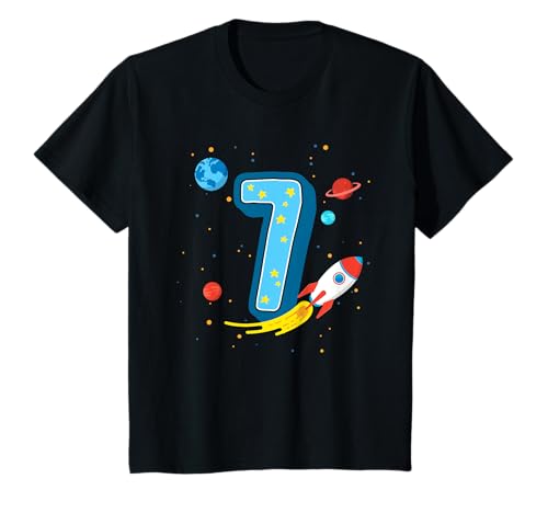 7. Geburtstag T Shirt Rakete Geburtstagsshirt 7 Jahre Jungs T-Shirt 7. Geburtstag T Shirt Rakete Geburtstagsshirt 7 Jahre Jungs T-Shirt von Geburtstags Shirt für Jungs von CheesyB