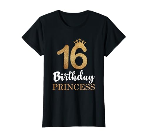 16 Jahre Birthday Princess - 16ter Geburtstag Mädchen 16. T-Shirt 16 Jahre Birthday Princess - 16ter Geburtstag Mädchen 16. T-Shirt von Geburtstags Shirts für Mädchen