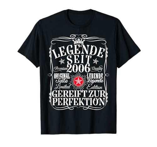 19. Geburtstag Mädchen Junge 19 Jahre 2006 Lustig Geschenk T-Shirt 19. Geburtstag Mädchen Junge 19 Jahre 2006 Lustig Geschenk T-Shirt von Geburtstags TShirt 19 Jahre Mann Frau Damen Herren