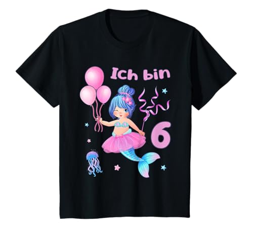 6. Geburtstag – Meerjungfrau Ballerina Mädchen 6 Jahre T-Shirt 6. Geburtstag – Meerjungfrau Ballerina Mädchen 6 Jahre T-Shirt von Geburtstagsdeko 6 Meerjungfrau Ballett Tutu