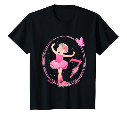 7. Geburtstag Ballerina im Tutu Mädchen Ballett 7 Jahre T-Shirt 7. Geburtstag Ballerina im Tutu Mädchen Ballett 7 Jahre T-Shirt von Geburtstagsdeko 7 Jahre Ballerina Ballett Tutu