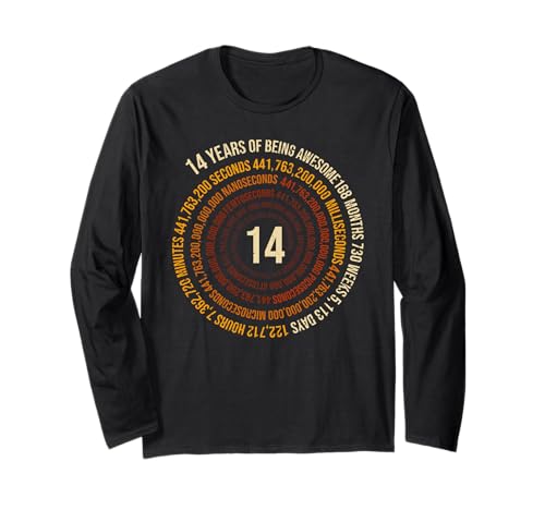 14 Jahre Geburtstag Helix 14 Jahr Jungen Mädchen Geburtstags Langarmshirt 14 Jahre Geburtstag Helix 14 Jahr Jungen Mädchen Geburtstags Langarmshirt von Geburtstagsfeier Geschenkidee Kindergeburtstag