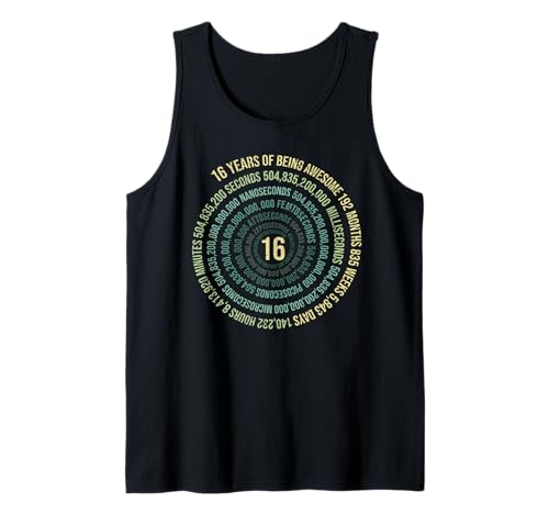16 Jahre Geburtstag Helix 16 Jahr Jungen Mädchen Geburtstags Tank Top 16 Jahre Geburtstag Helix 16 Jahr Jungen Mädchen Geburtstags Tank Top von Geburtstagsfeier Geschenkidee Kindergeburtstag