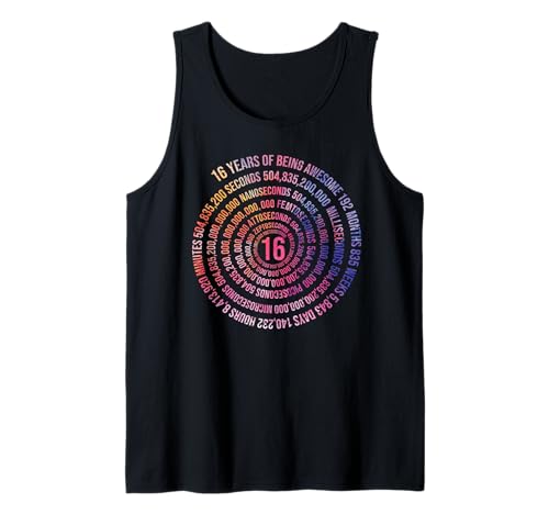 16 Jahre Geburtstag Helix 16 Jahr Jungen Mädchen Geburtstags Tank Top 16 Jahre Geburtstag Helix 16 Jahr Jungen Mädchen Geburtstags Tank Top von Geburtstagsfeier Geschenkidee Kindergeburtstag
