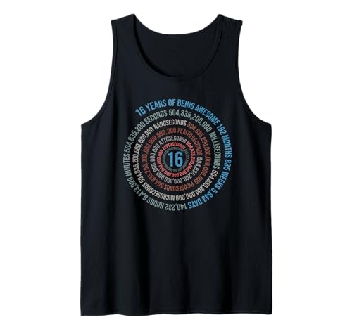 16 Jahre Geburtstag Helix 16 Jahr Jungen Mädchen Geburtstags Tank Top 16 Jahre Geburtstag Helix 16 Jahr Jungen Mädchen Geburtstags Tank Top von Geburtstagsfeier Geschenkidee Kindergeburtstag