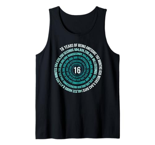 16 Jahre Geburtstag Helix 16 Jahr Jungen Mädchen Geburtstags Tank Top 16 Jahre Geburtstag Helix 16 Jahr Jungen Mädchen Geburtstags Tank Top von Geburtstagsfeier Geschenkidee Kindergeburtstag
