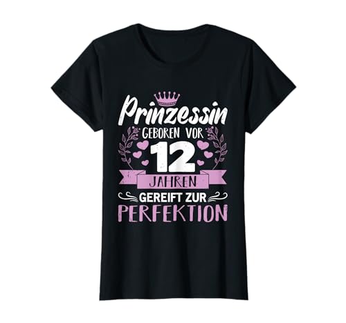 12. Geburtstag Mädchen Prinzessin 12 Jahre Geschenk T-Shirt 12. Geburtstag Mädchen Prinzessin 12 Jahre Geschenk T-Shirt von Geburtstagsgeschenk 12 Jahre Kinder Damen Geschenk