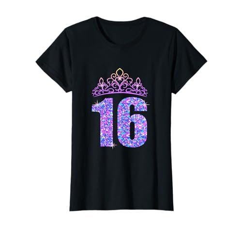 Damen 16ter Geburtstag Geschenk zum 16. Geburtstag Mädchen T-Shirt Damen 16ter Geburtstag Geschenk zum 16. Geburtstag Mädchen T-Shirt von Geburtstagsgeschenk 16 Jahre Geschenkidee
