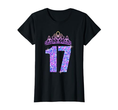Damen Geschenk zum 17. Geburtstag für Mädchen zum 17. Geburtstag T-Shirt von Geburtstagsgeschenk 17 Jahre Geschenkidee