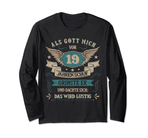 19. Geburtstag Frauen Männer 19 Jahre Geburtstagsgeschenk Langarmshirt 19. Geburtstag Frauen Männer 19 Jahre Geburtstagsgeschenk Langarmshirt von Geburtstagsgeschenk 19 Jahre Herren Damen Geschenk