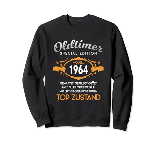 60. Geburtstag Oldtimer Herren 1964 Spruch Lustig Sweatshirt von Geburtstagsgeschenk 1964 60 Jahre für 2024