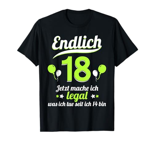 18. Geburtstag Junge Mädchen 18 Jahre 2007 Lustig Geschenk T-Shirt von T-Shirt 18. Geburtstag Junge Mädchen 18 Jahre Deko