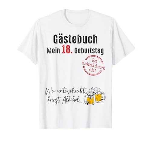 18. Geburtstag Junge Mädchen 18 Jahre 2007 Lustig Geschenk T-Shirt von T-Shirt 18. Geburtstag Junge Mädchen 18 Jahre Deko
