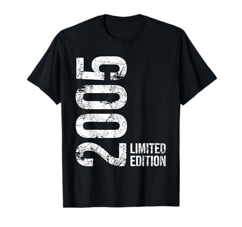 20. Geburtstag Junge Mädchen 20 Jahre 2005 Geburtstags T-Shirt von Geburtstag Geschenke 2005 20 Jahre Jungen Mädchen