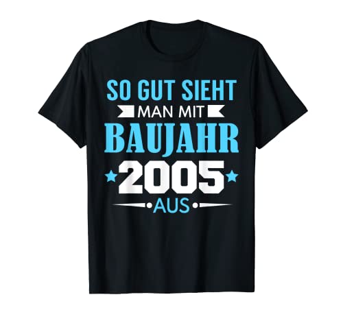 19. Geburtstag Junge Mädchen 19 Jahre 2005 Lustig Geschenk T-Shirt von Geburtstagsgeschenk Damen Herren 2005 Geschenkidee