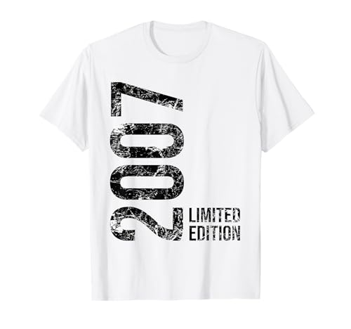 18. Geburtstag Junge Mädchen 18 Jahre 2007 Geburtstags T-Shirt von Geburtstag Geschenke 2007 18 Jahre Jungen Mädchen