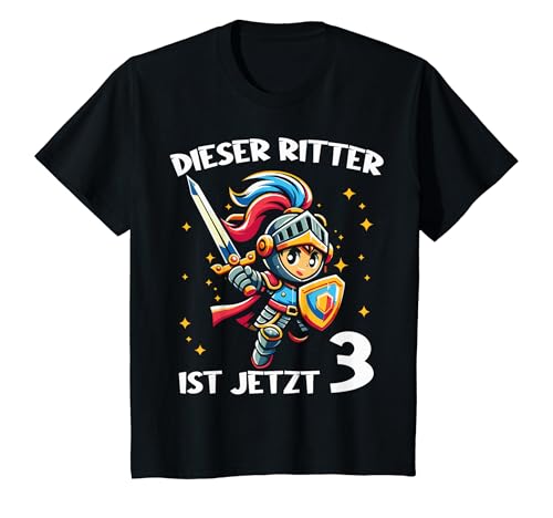 Kinder 3. Geburtstag Dieser Ritter ist jetzt 3 Jahre Junge T-Shirt Kinder 3. Geburtstag Dieser Ritter ist jetzt 3 Jahre Junge T-Shirt von Geburtstagsgeschenk 3 Jahre Geburtstagskind